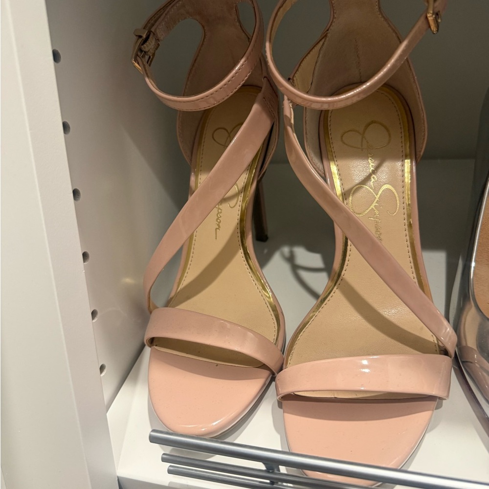 Jessica Simpson Elegant Pink Strappy Heels